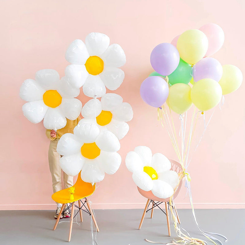 Smiley Daisy Theme Balloon