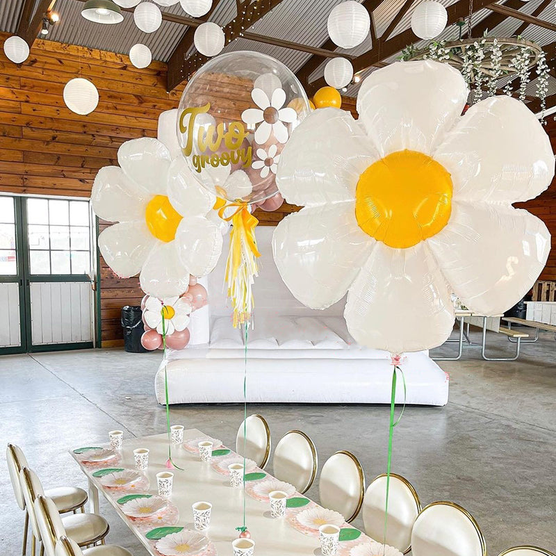 Smiley Daisy Theme Balloon