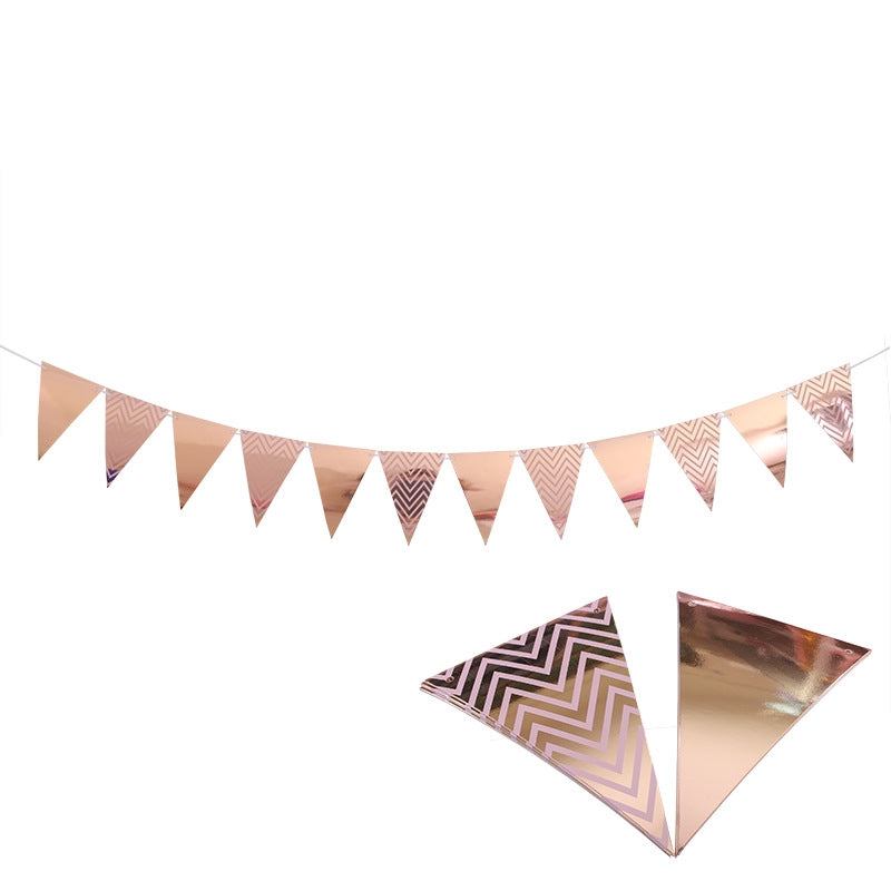 Simple Birthday Decoration Set - Rose Gold