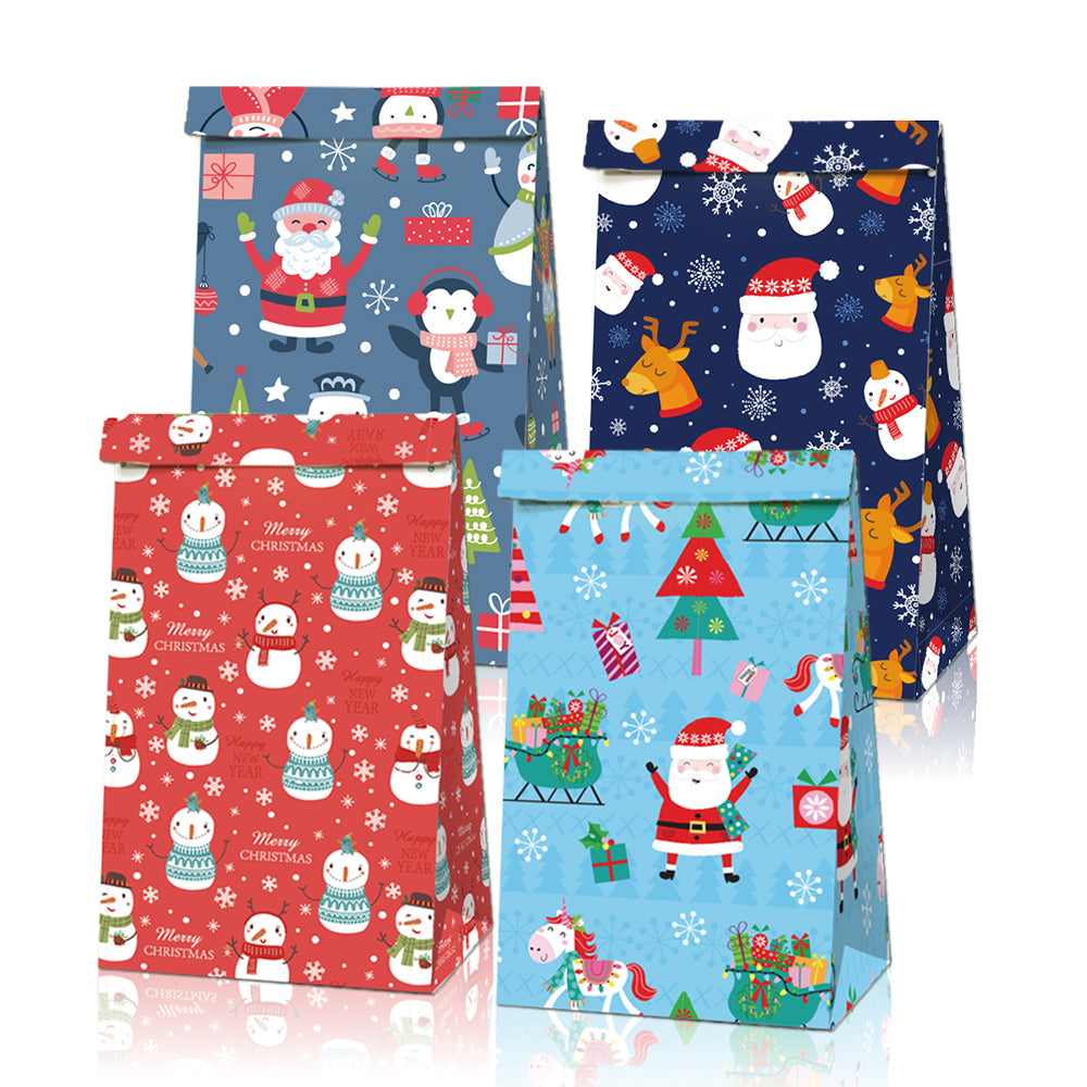 Birthday goodie bag paper bag with sticker for gift exchange