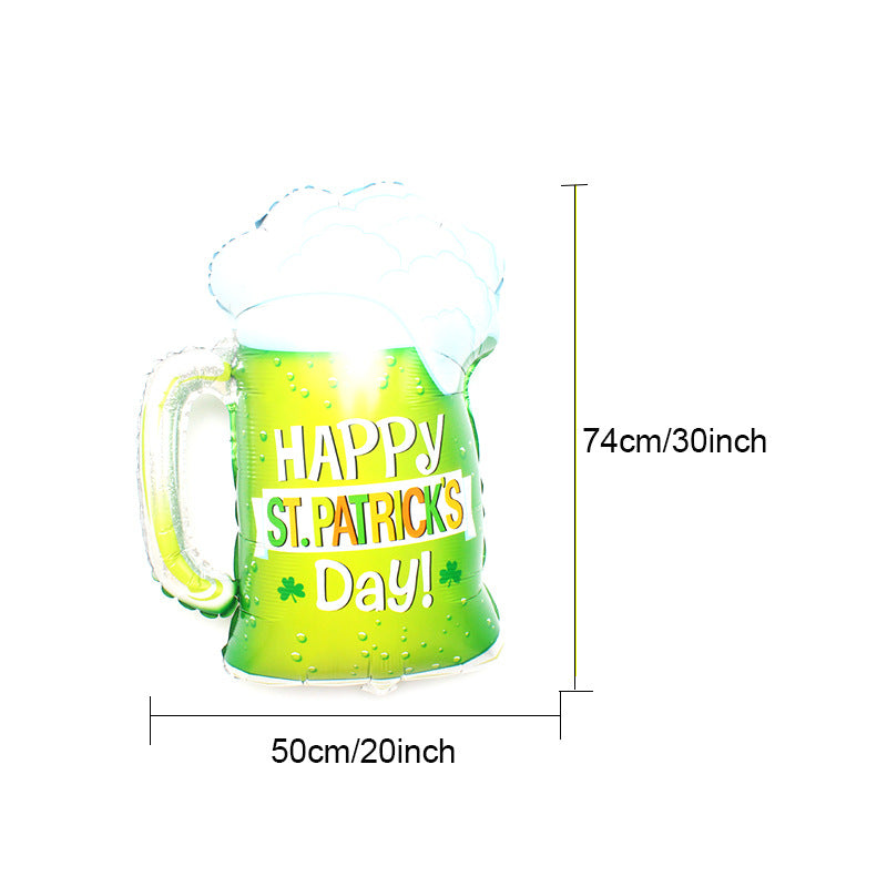 Large Size Alcohol Wine Liquor Glass Foil Balloon