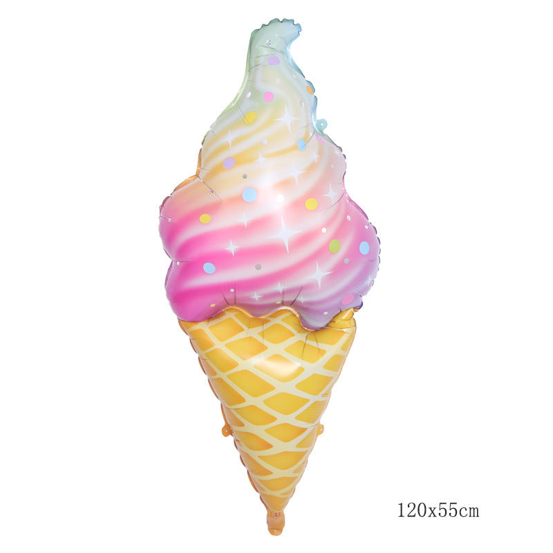 Ice cream Donut Party Foil Balloon