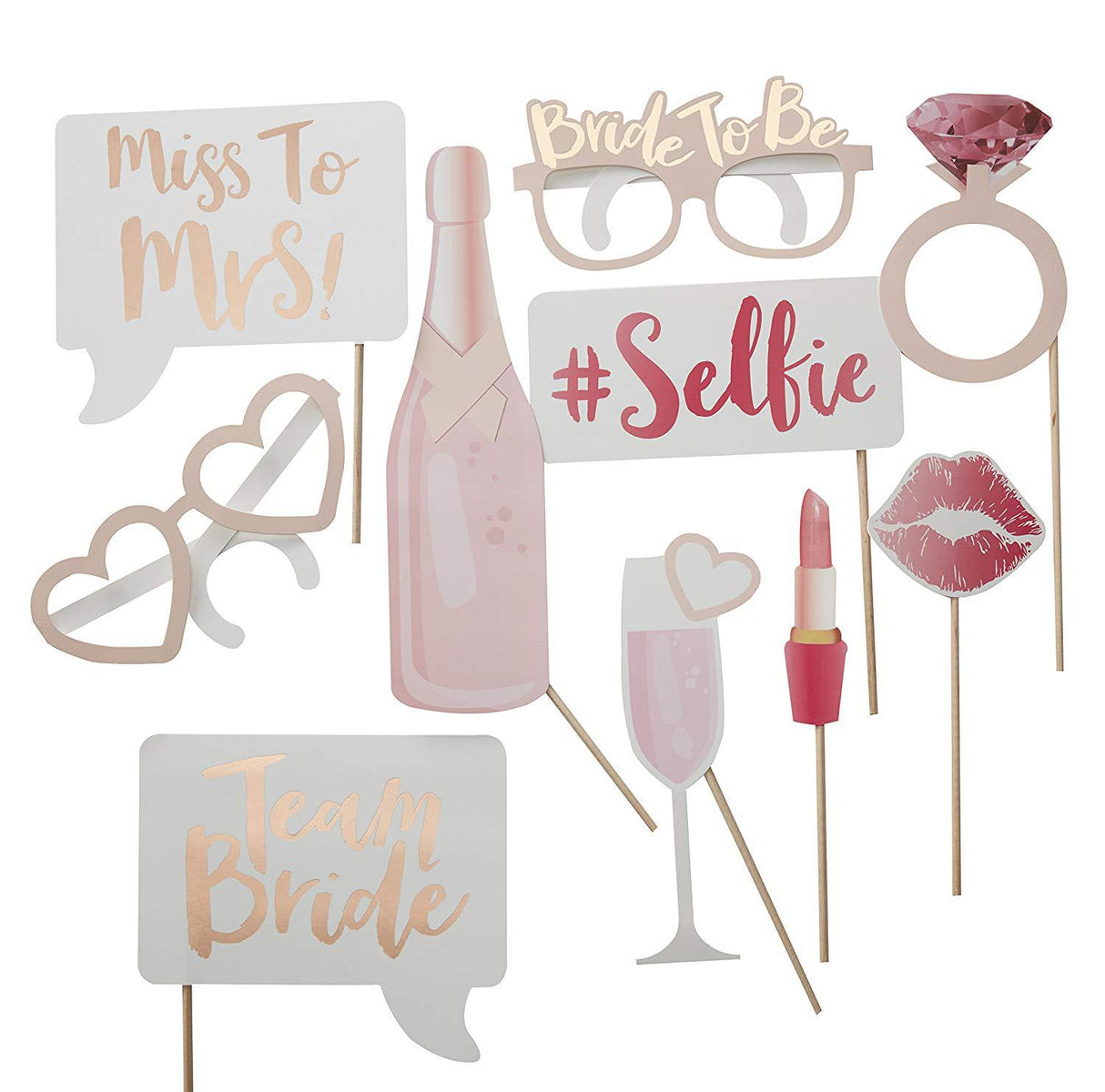 Bride To Be Selfie Photo Props