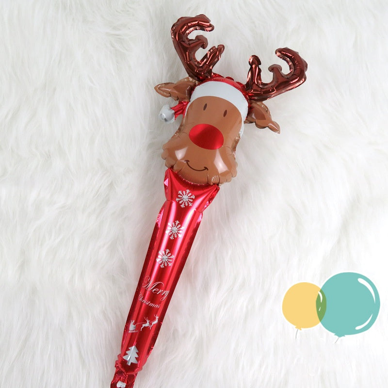 Christmas Handheld Foil Balloon 6pc Set