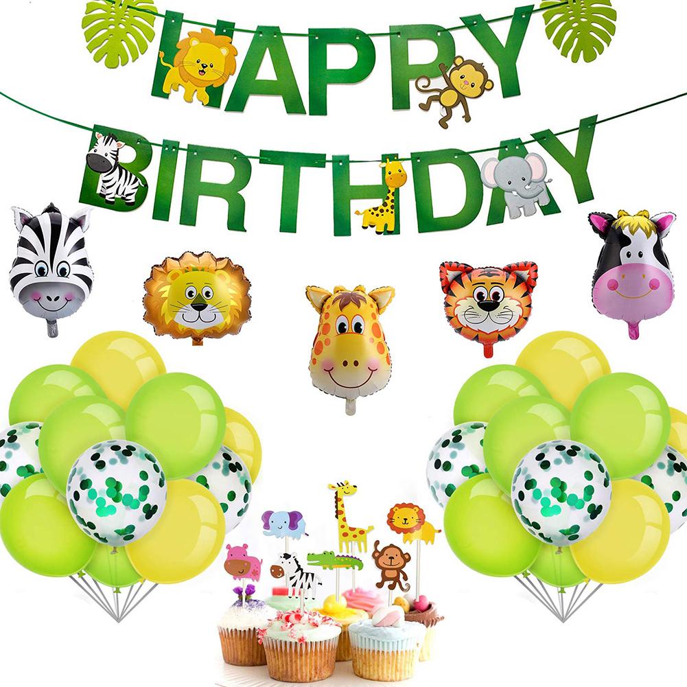 Safari Animal Zoo Theme Birthday Value Pack 2