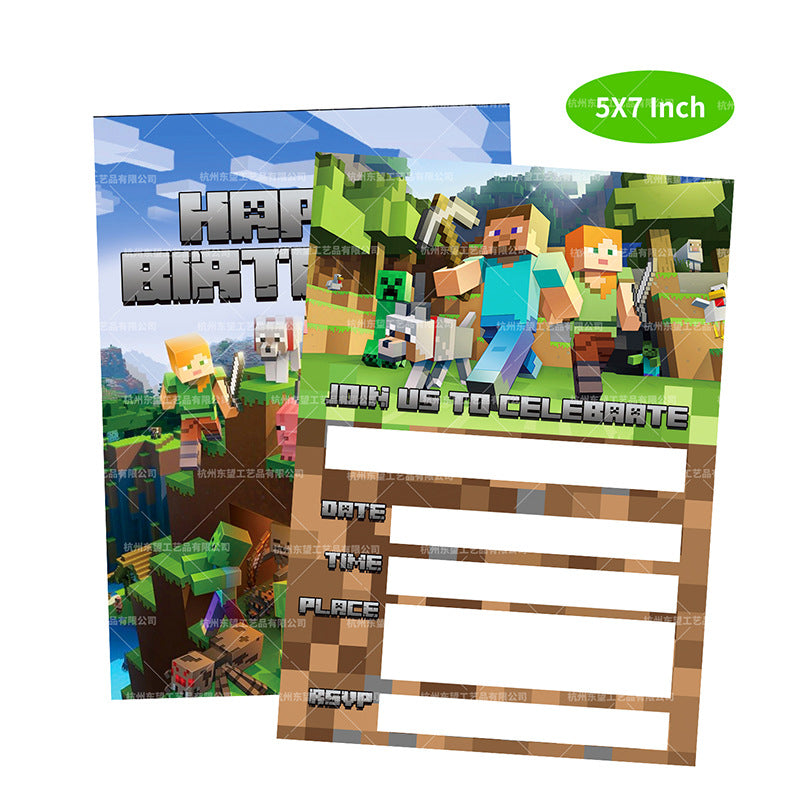 Minecraft Set 2 Theme Balloons Deco Pack Set