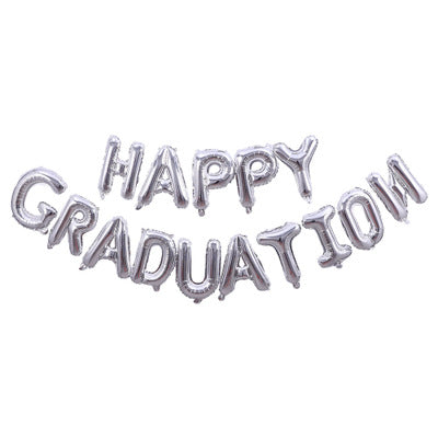 Happy Graduation Foil Balloon - Silver