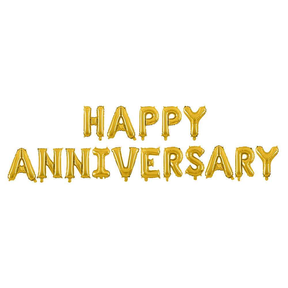 16 inch Happy anniversary foil balloon