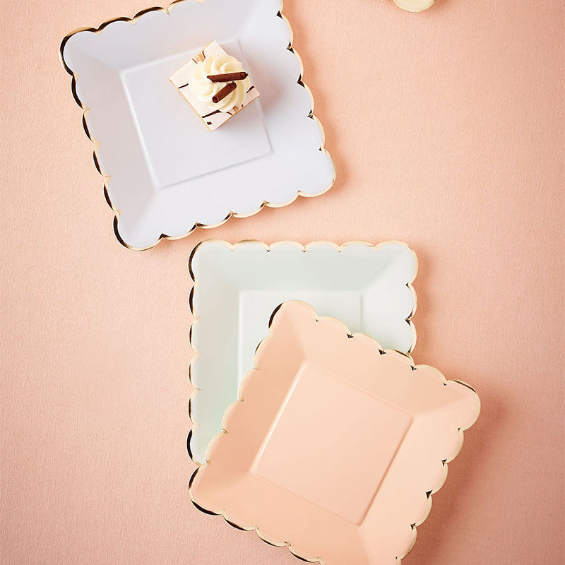 Disposable plates, cups, fork & spoons for parties - Candy Pastel Colour