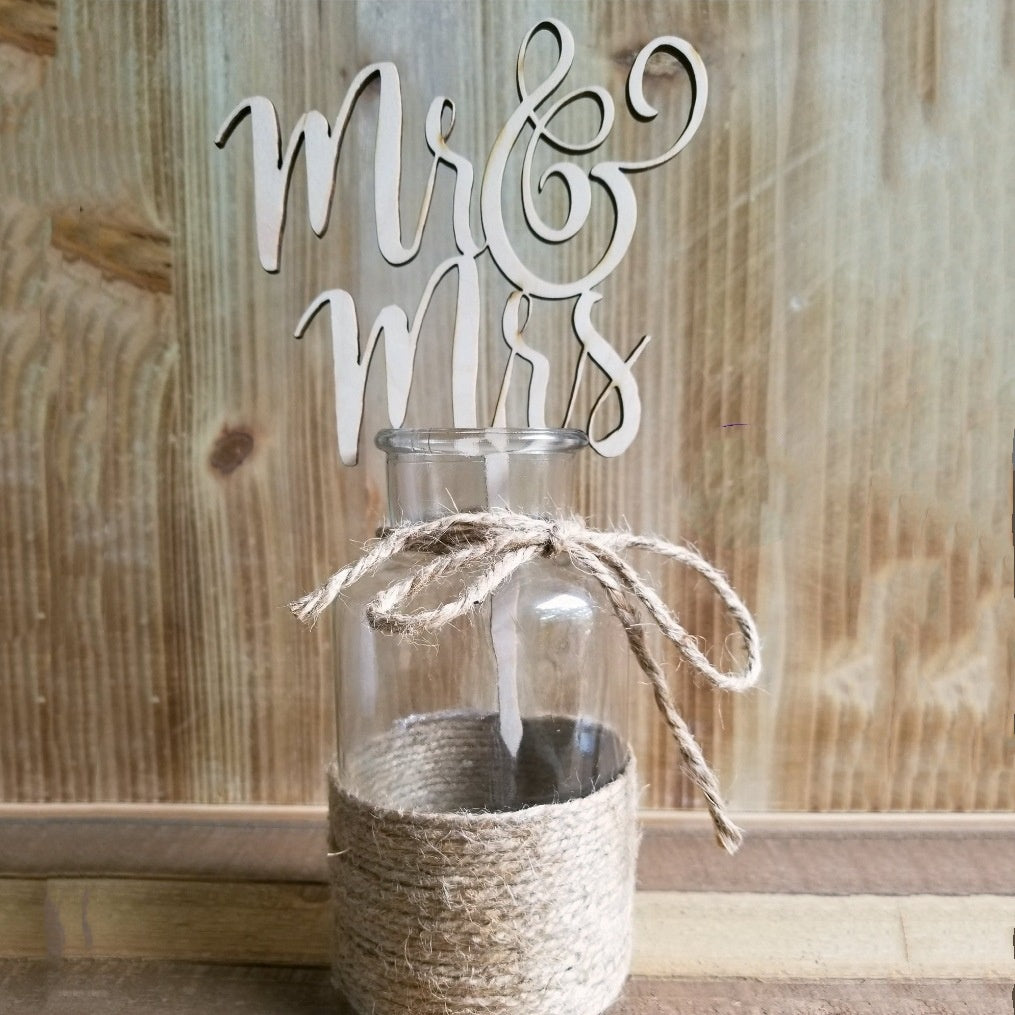 Wooden Wedding decoration Cake topper