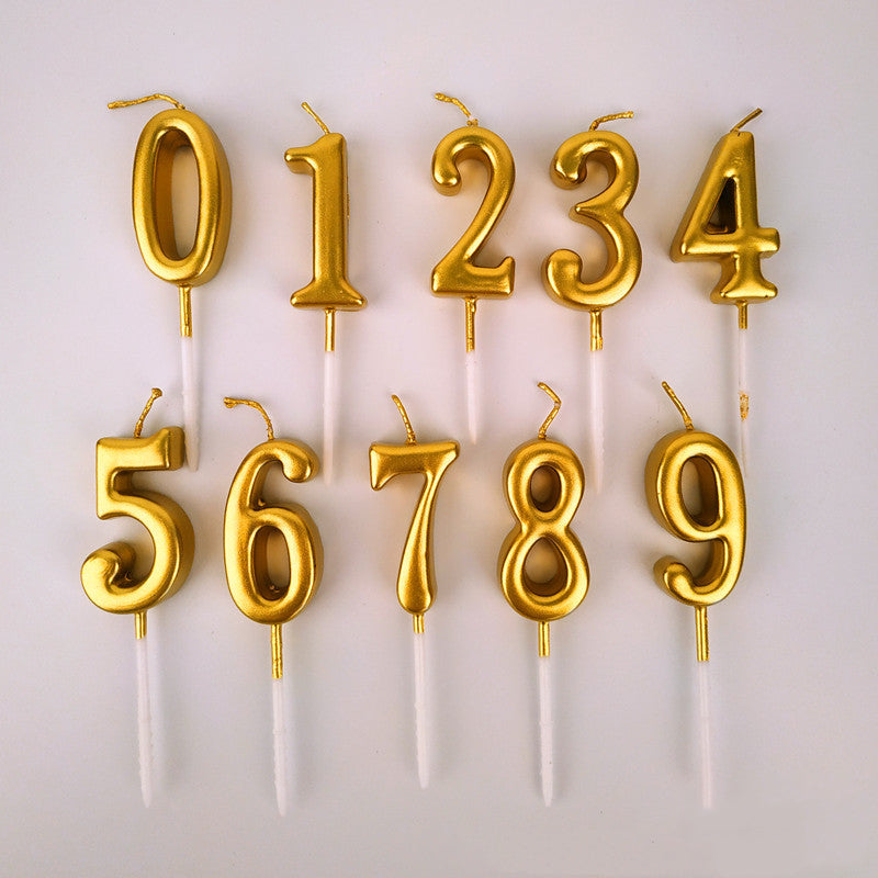 Minimalist Number candle