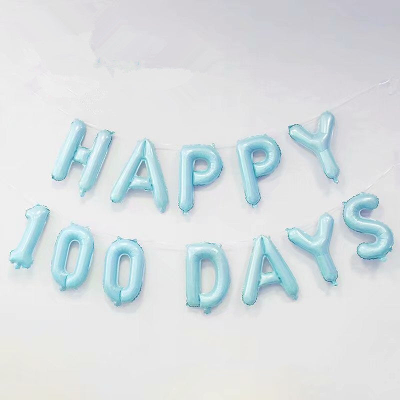 16 inch HAPPY 100 DAYS foil balloon