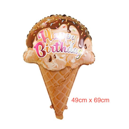 Ice cream Donut Party Foil Balloon