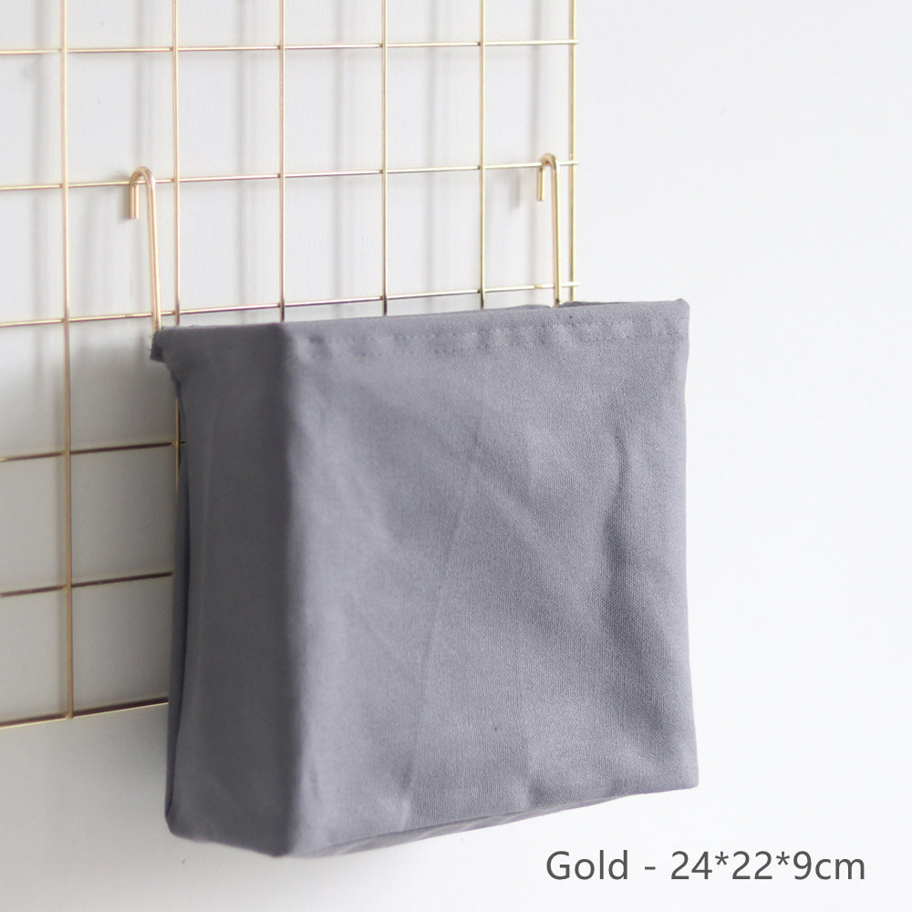 Metal Grid Photo Wall Wire Mesh Board Grill - Gold