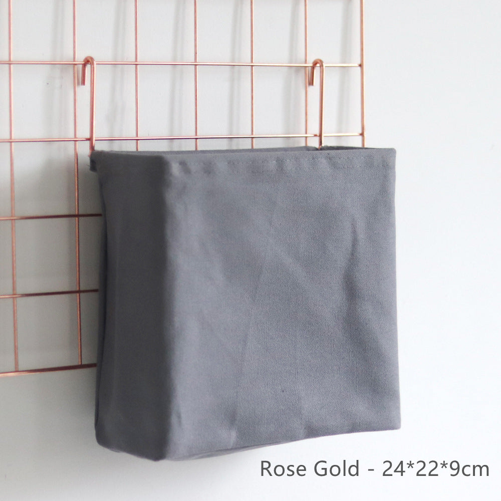 Metal Grid Photo Wall Wire Mesh Board Grill - Rose Gold