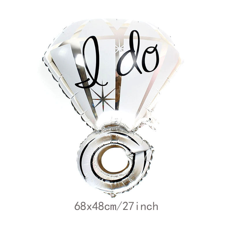 Silver I Do Diamond Ring