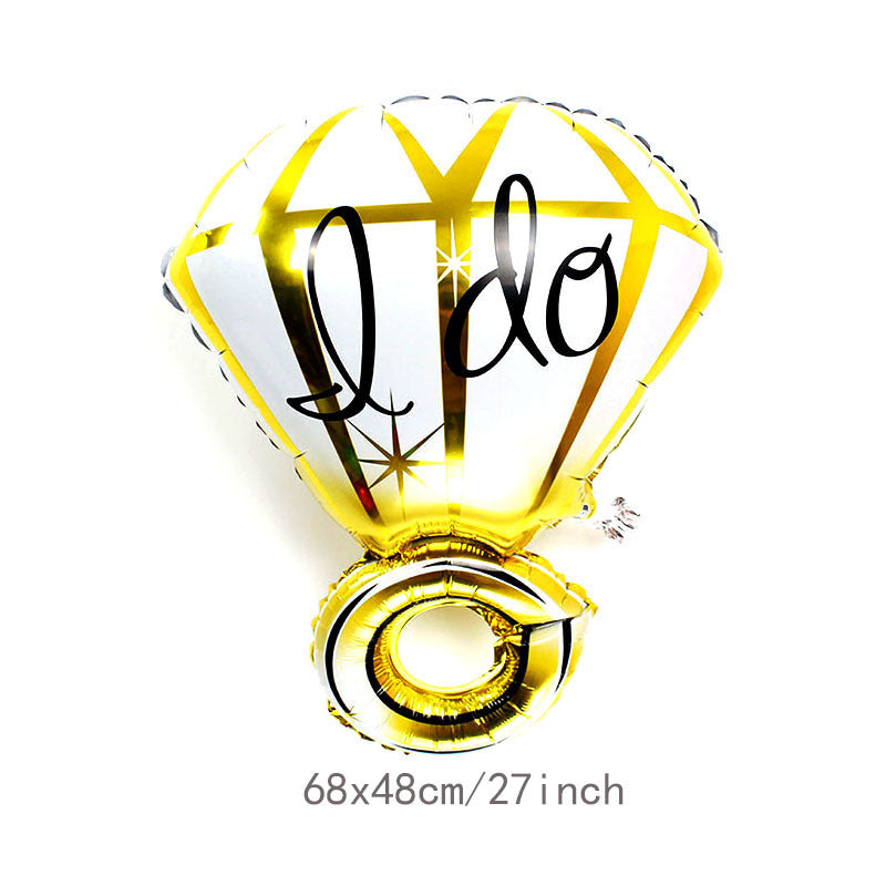 Gold I Do Diamond Ring