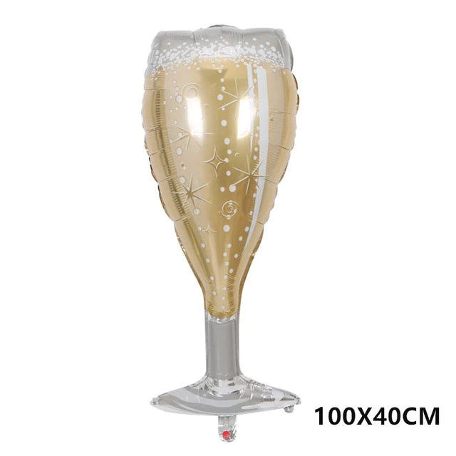 Large Size Alcohol Wine Liquor Glass Foil Balloon