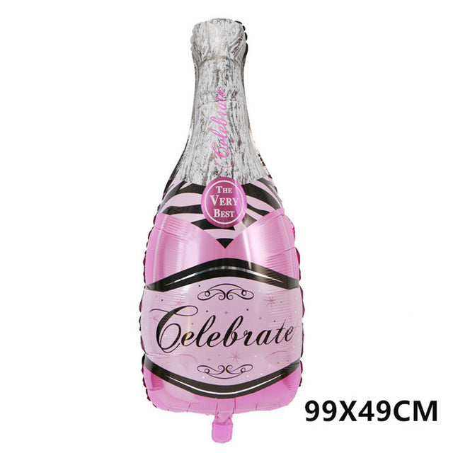 Large Size Alcohol Wine Liquor Glass Foil Balloon