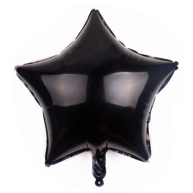 All star birthday party decoration pack (black gold) - no helium required