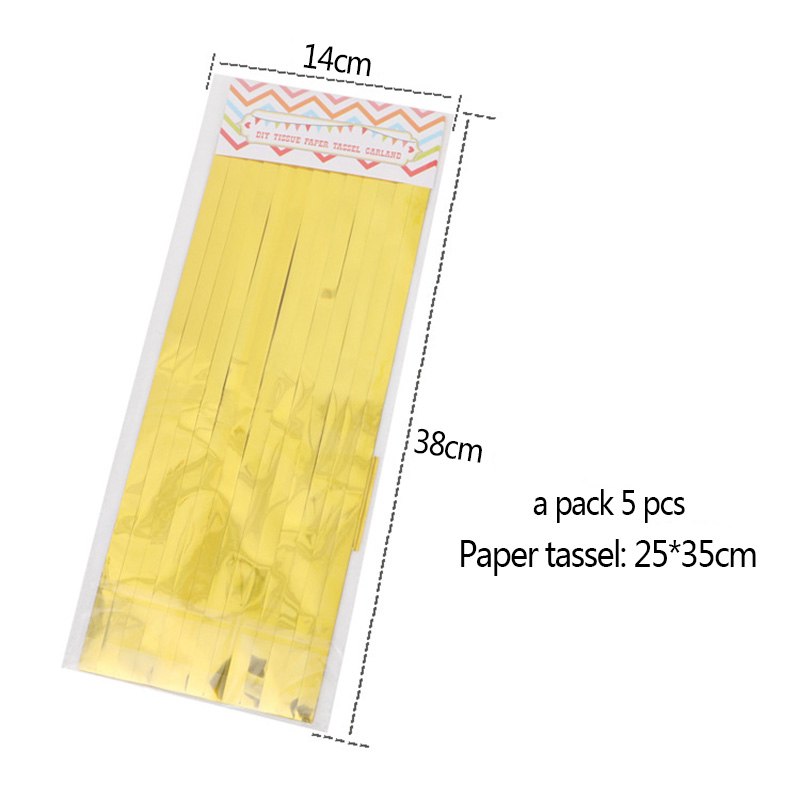 Paper Tassel Metallic Tassel