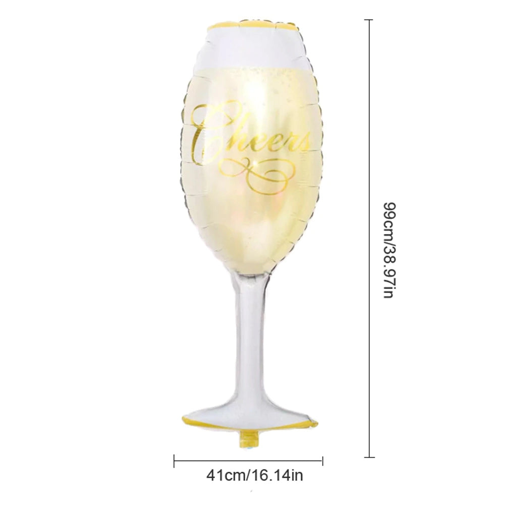 Large Size Alcohol Wine Liquor Glass Foil Balloon