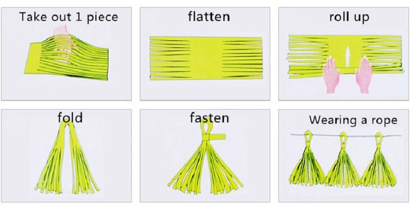 Paper Tassel Metallic Tassel