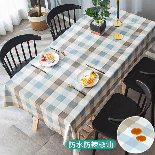 Premium PVC Table Cloth - Mix Checked