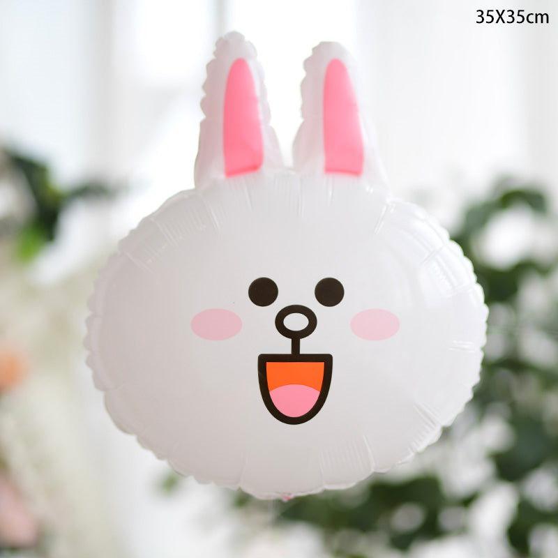 Line Friends Brown Bear Cony Sally Foil Balloon