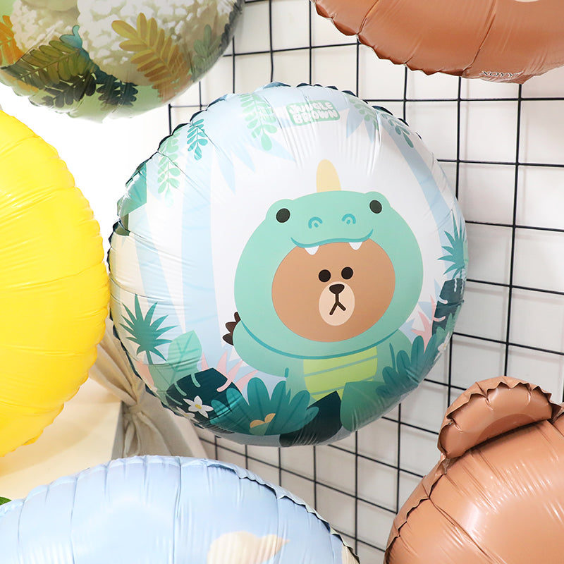 Line Friends Brown Bear Cony Sally Foil Balloon