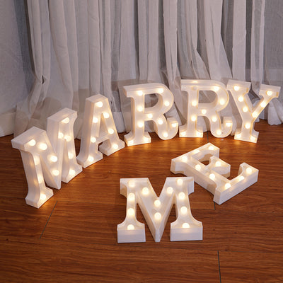 Remote control "MARRY ME" letter light