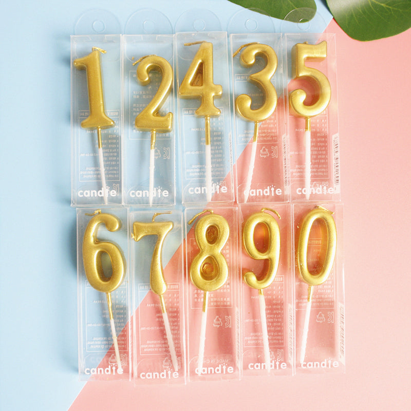 Minimalist Number candle