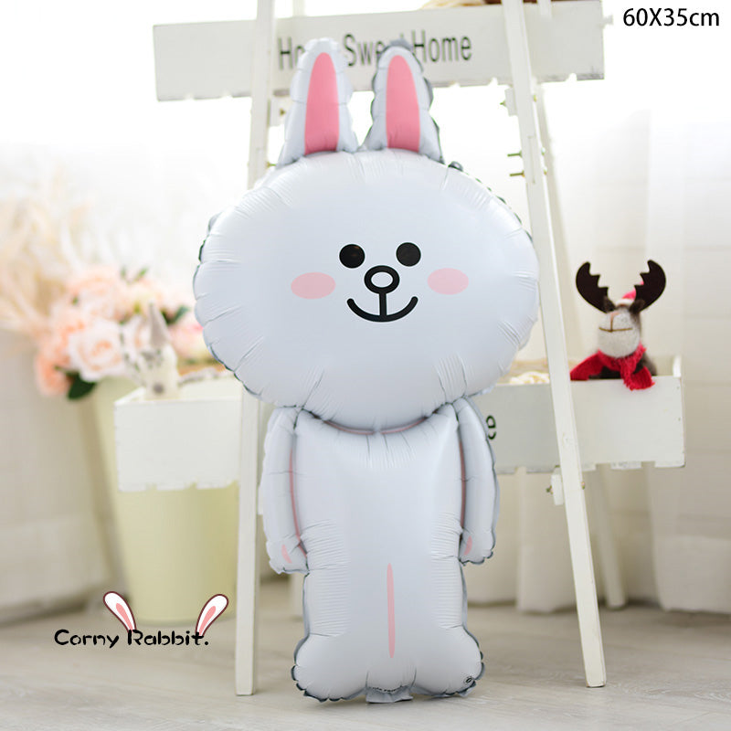 Line Friends Brown Bear Cony Sally Foil Balloon