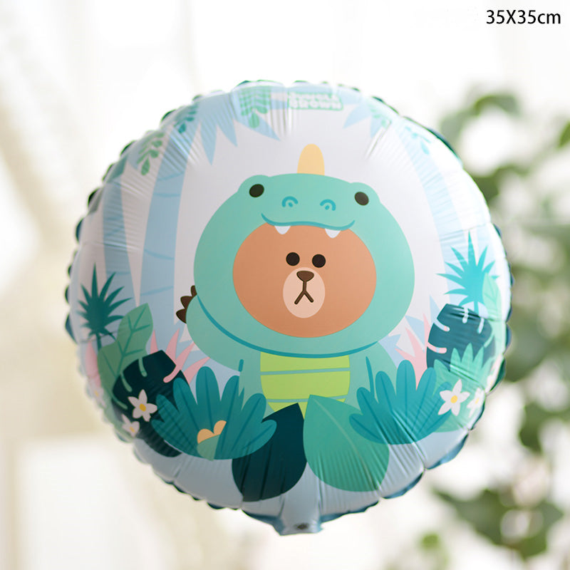 Line Friends Brown Bear Cony Sally Foil Balloon