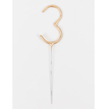 Sparkler number candle