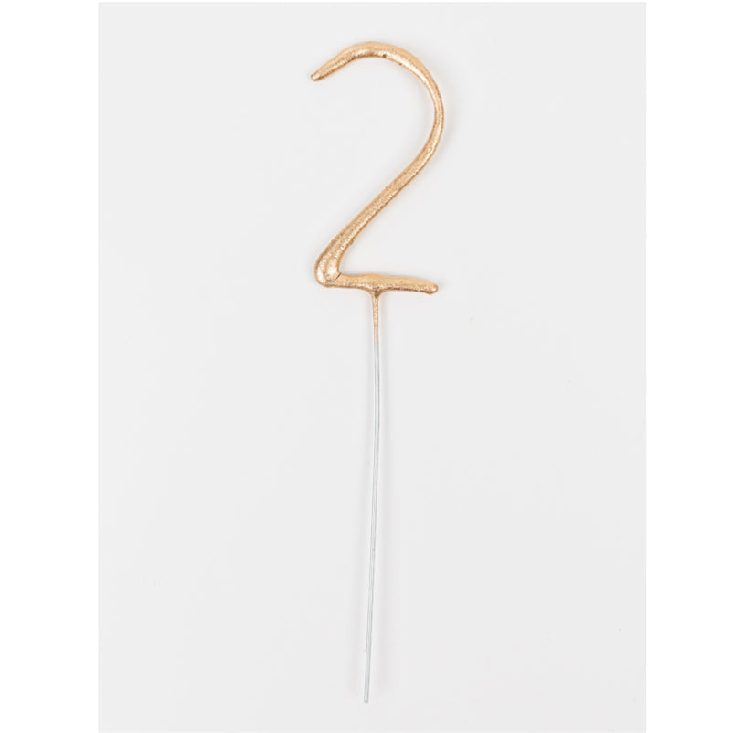 Sparkler number candle