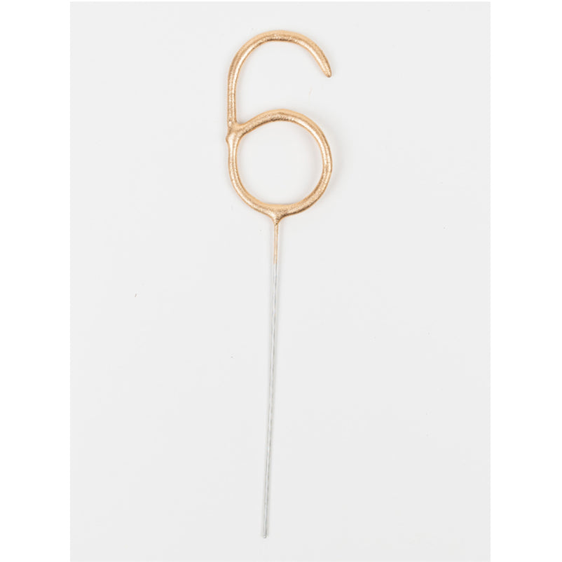 Sparkler number candle