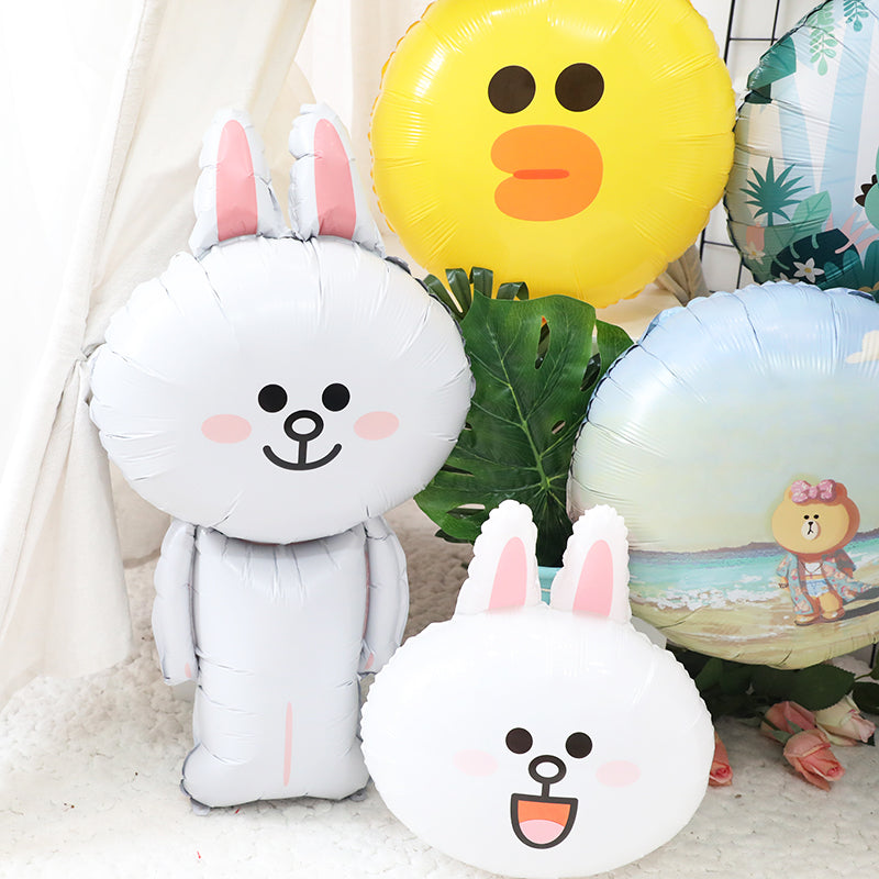 Line Friends Brown Bear Cony Sally Foil Balloon