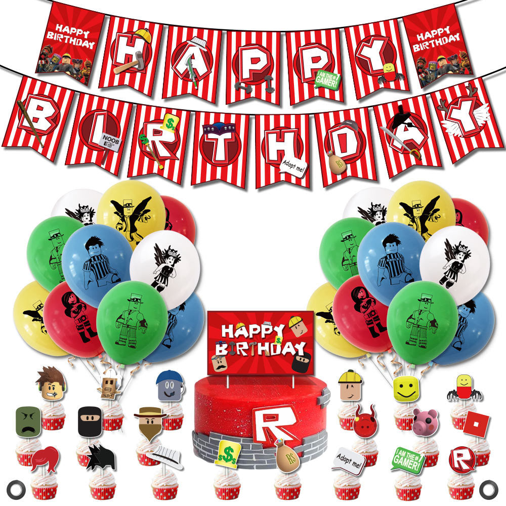 Roblox Theme Balloons Deco Pack