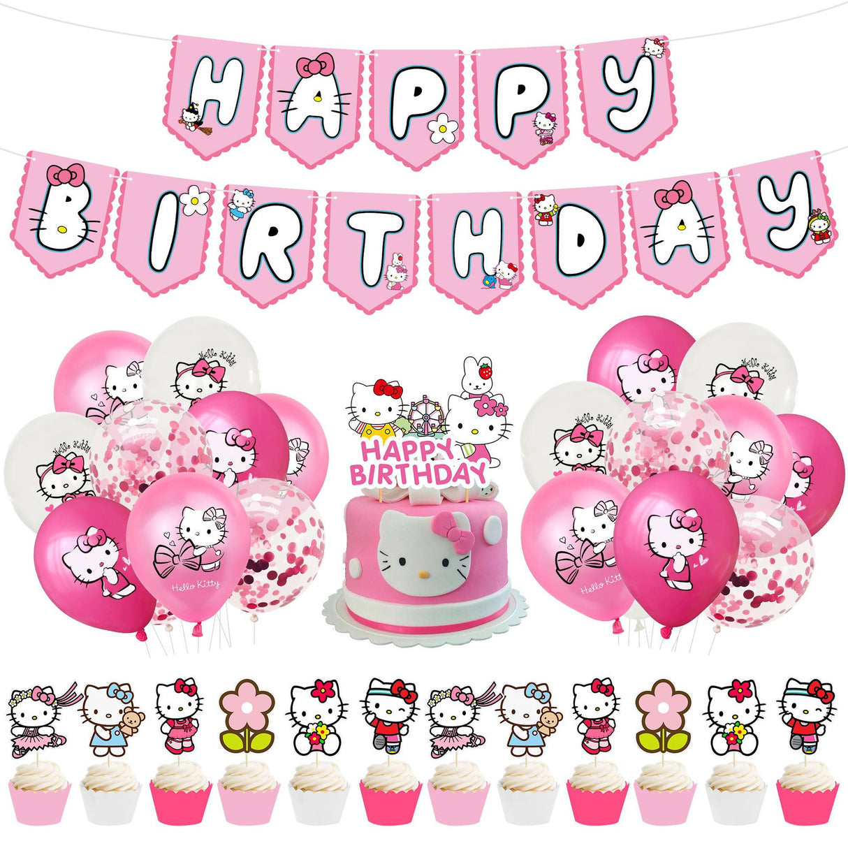 Hello Kitty Themed Balloon Pack