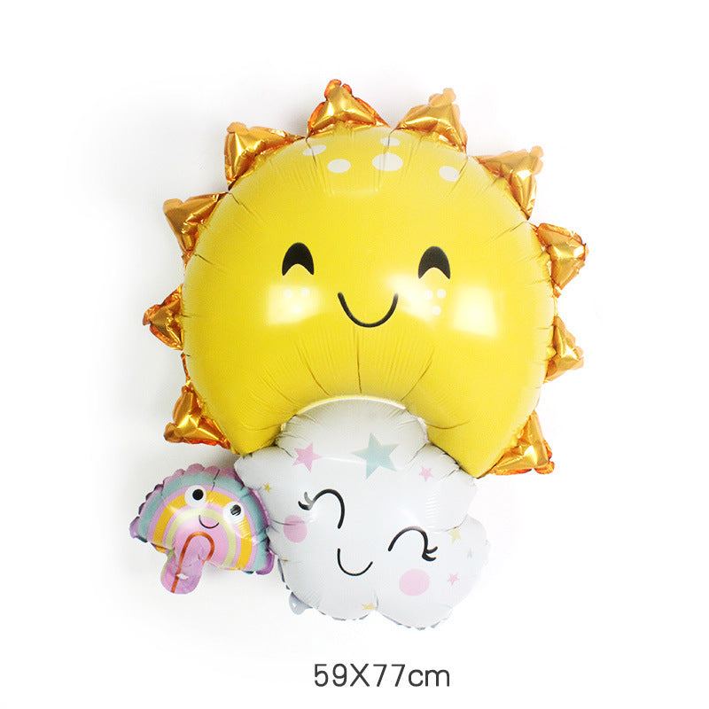 Rainbow Balloon Sun Cloud Foil balloon