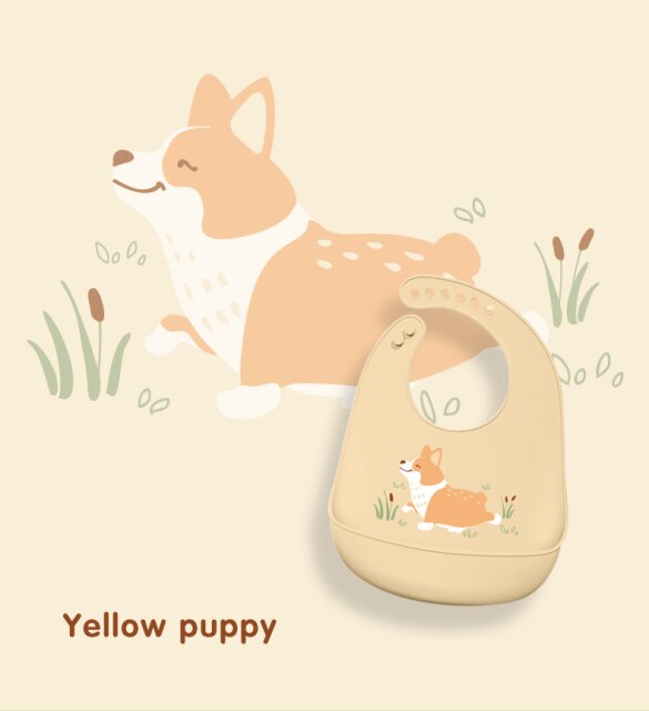 Baby eating Bib foldable silicon bib feeding