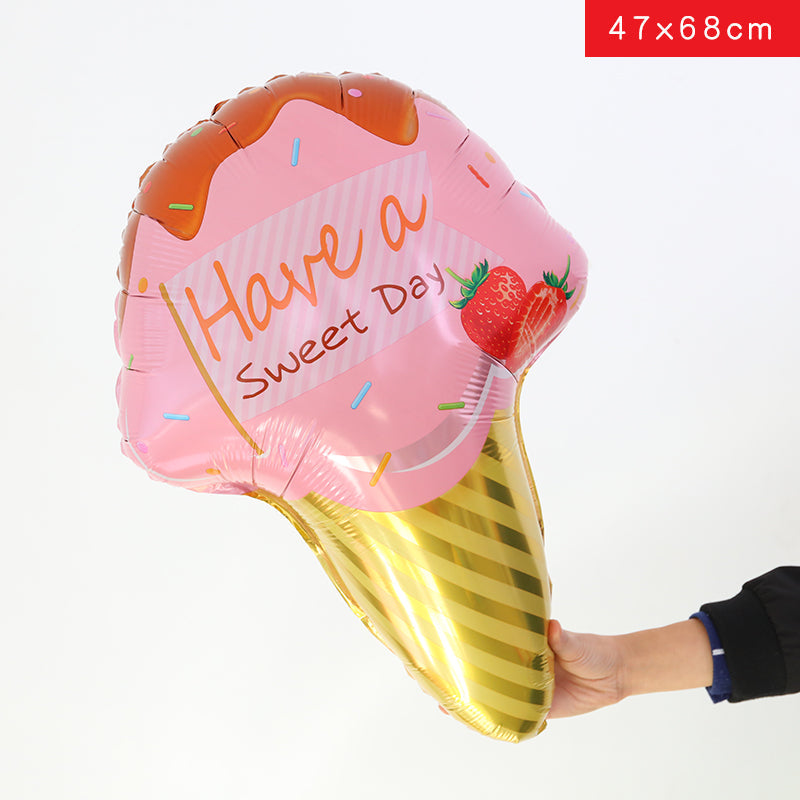 Ice cream Donut Party Foil Balloon