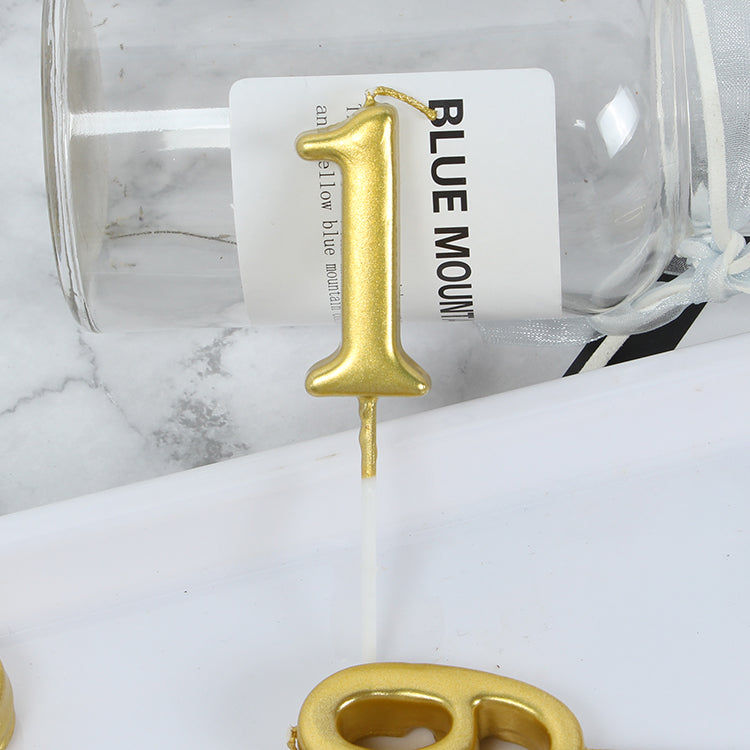 Minimalist Number candle