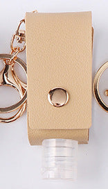Hand Sanitiser Holder PU Leather with customised personalised name option
