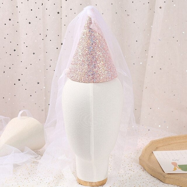 Korea Style Veil Party Hat