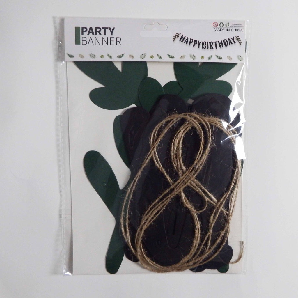 Leaf Happy Birthday Banner for party decoration