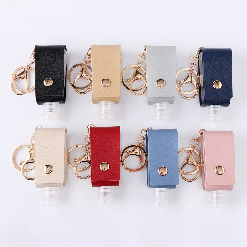 Hand Sanitiser Holder PU Leather with customised personalised name option