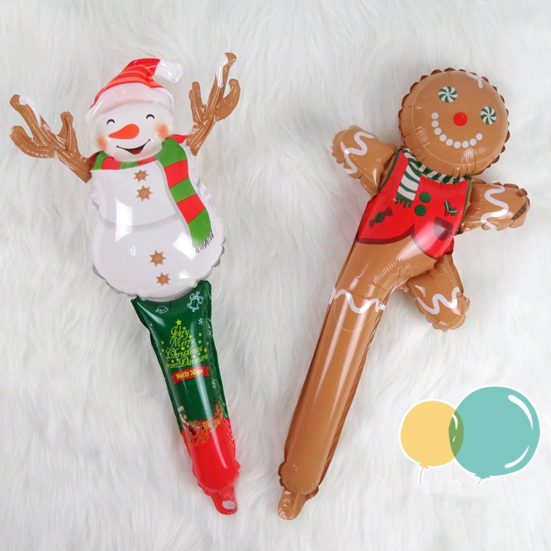 Christmas Handheld Foil Balloon 6pc Set