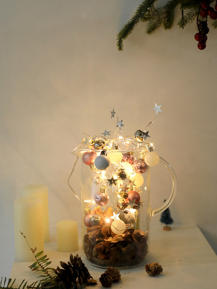 Christmas Ornament Star Light - Pink